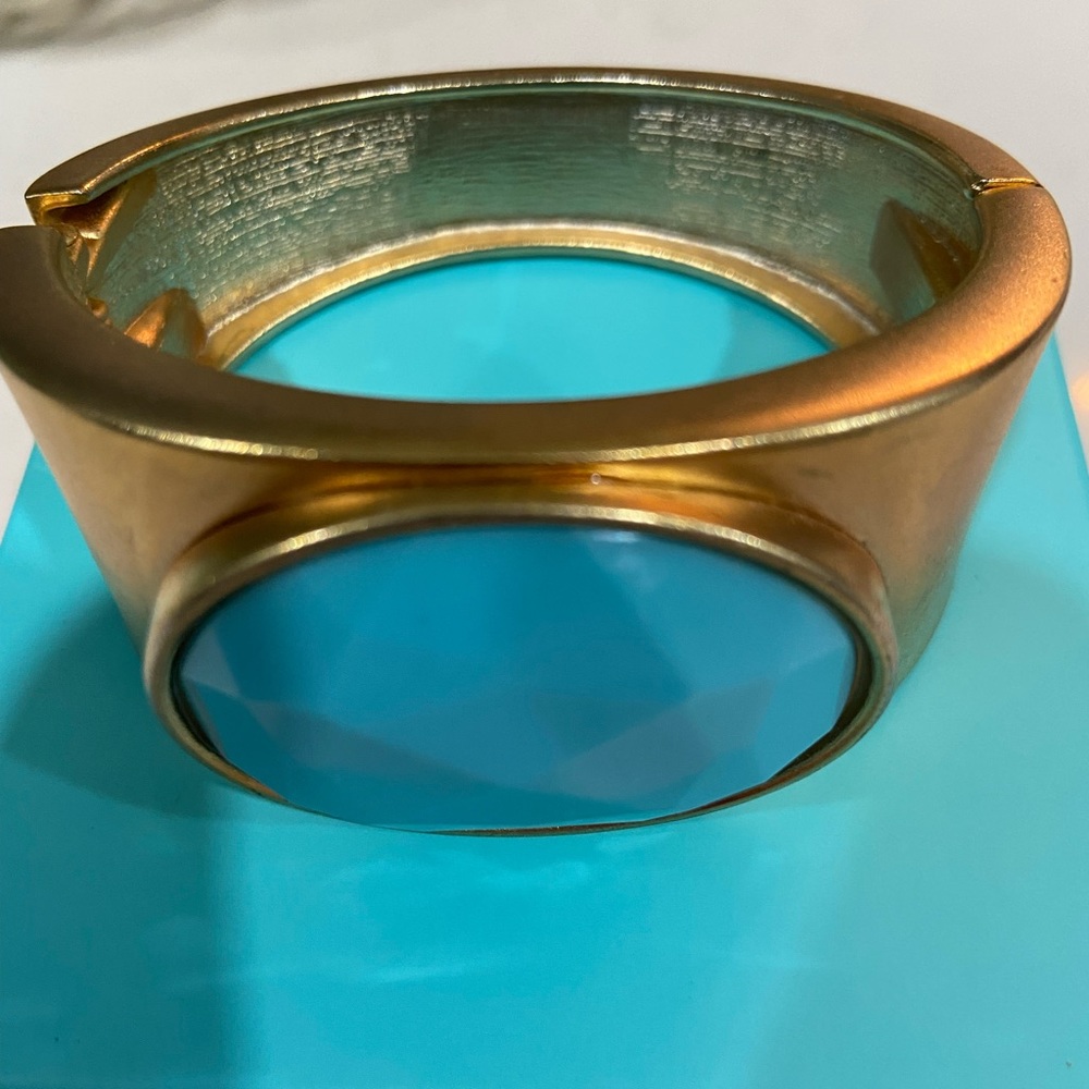 Ann Taylor Gold and Turquoise cuff
